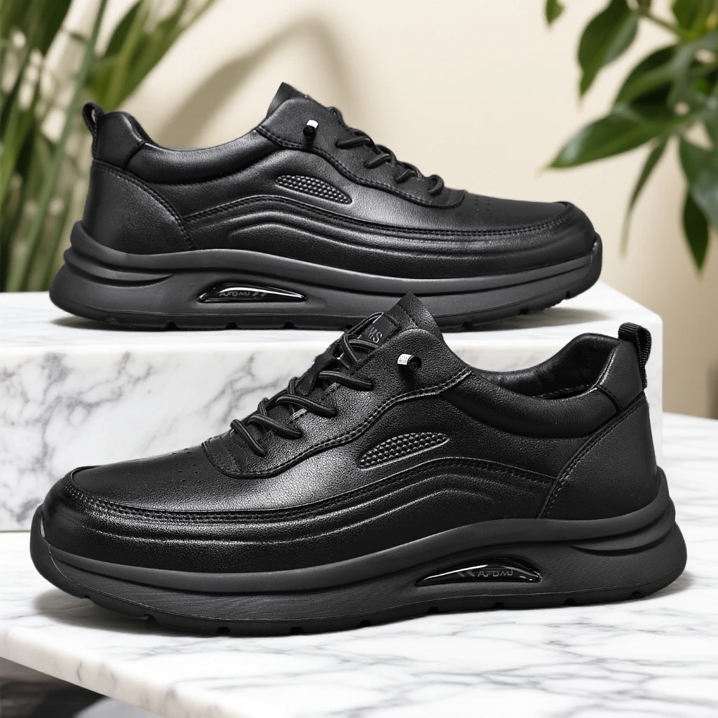 新款大码男鞋45加宽46加肥休闲皮鞋47加绒低帮软底休闲运动鞋男48