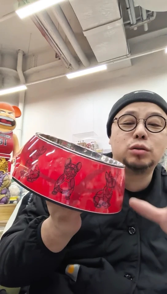 【白】不锈钢狗碗一个