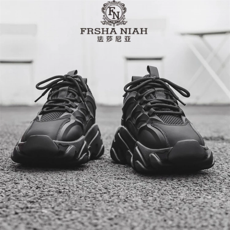 时尚撞色老爹鞋休闲潮流2025新款秋季透气百搭厚底增高韩版运动鞋