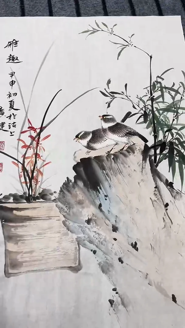 精品国画花鸟作品