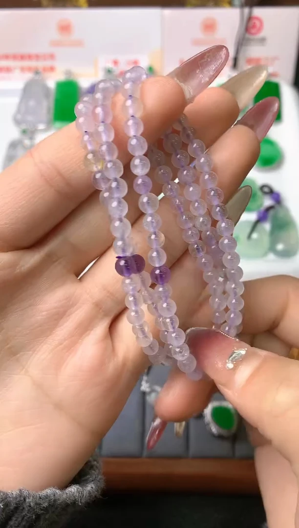 【闪购商品】紫晶颈饰未镶嵌珠链