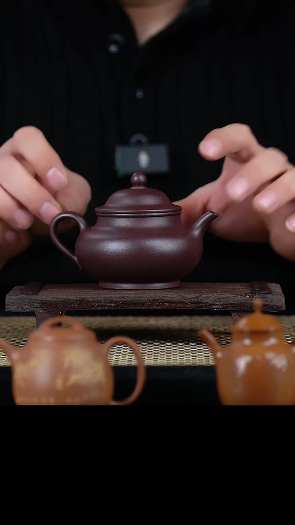 【闪购商品】手工原矿紫茄泥笠帽秋水  150cc