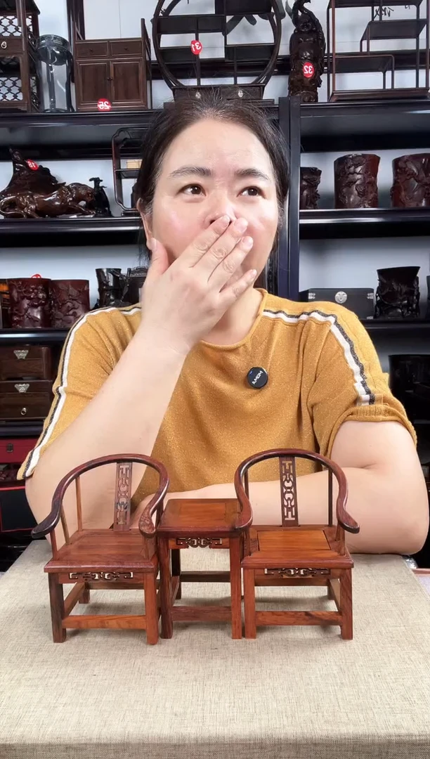 木红圈椅一套老李红木工艺品