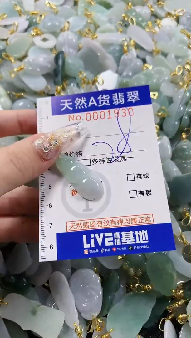 颈饰未镶嵌翡翠彩***骨天然A货翡翠