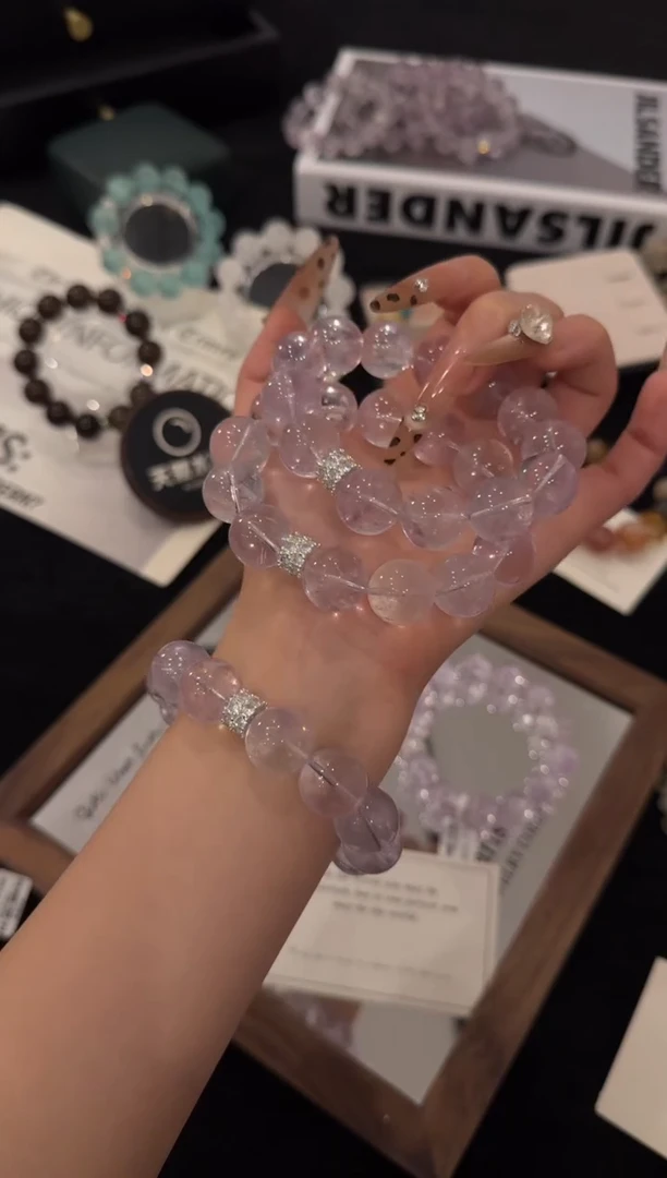 合金手链水晶紫水晶x3480