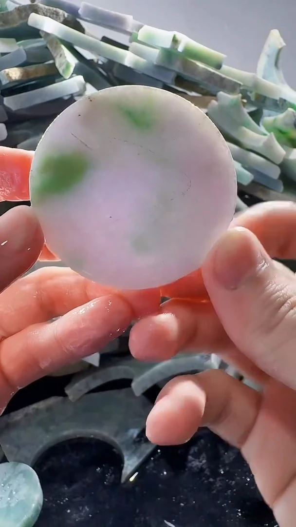 裸石翡翠缅甸翡翠A货文10