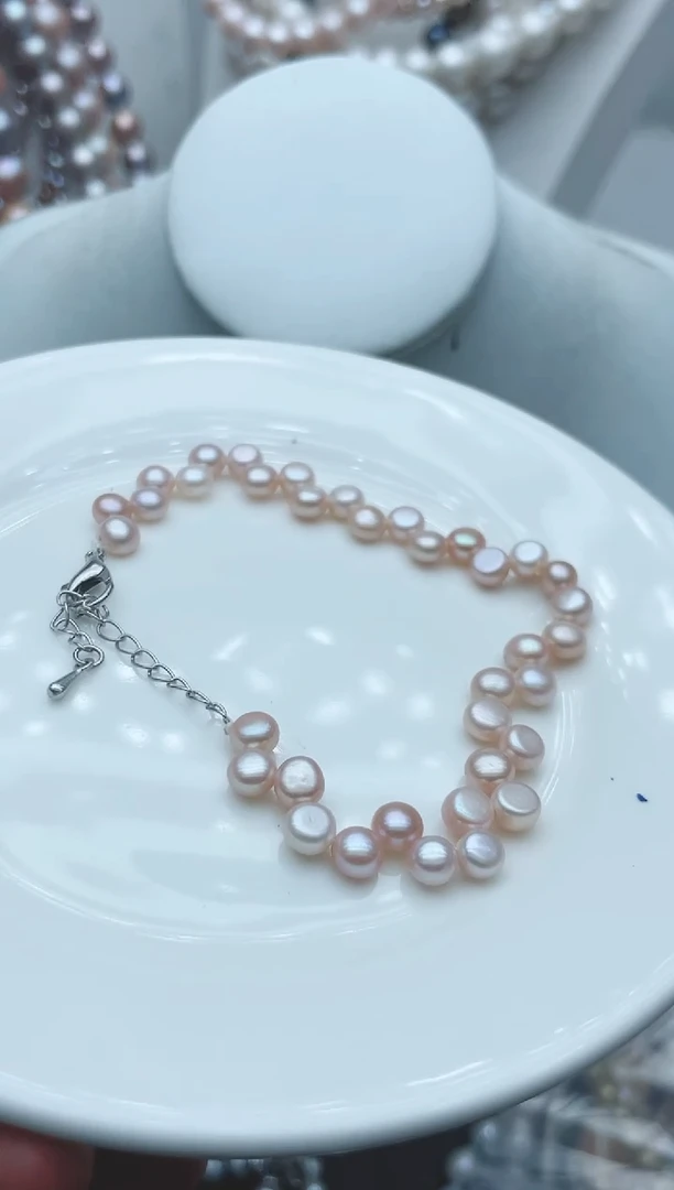 【闪购商品】淡水珍珠颈饰钛钢1