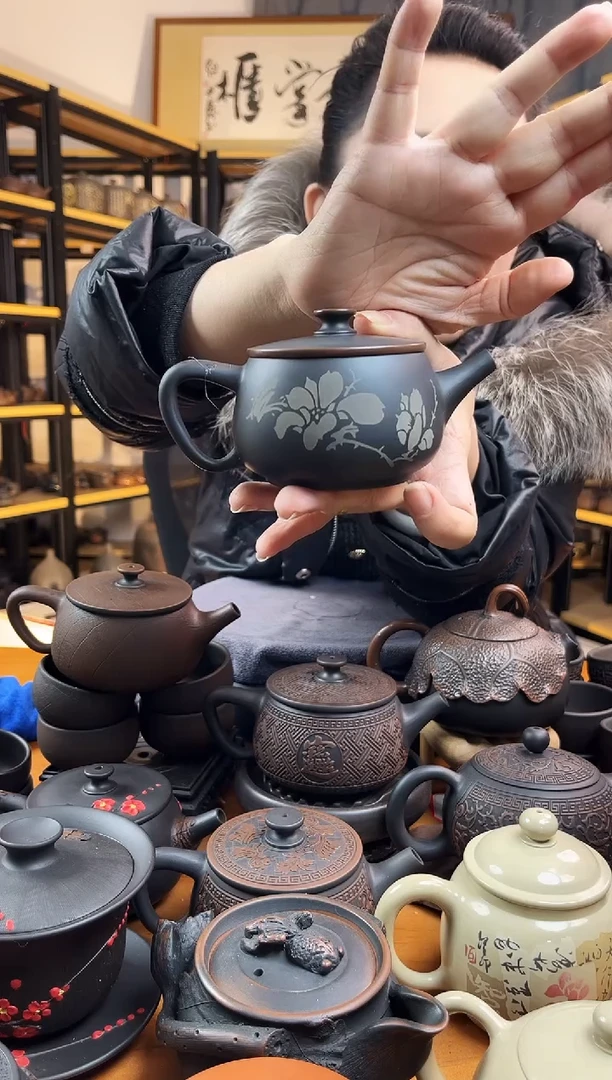 【闪购商品】壶无礼盒网孔 玉兰花 大口汉瓦