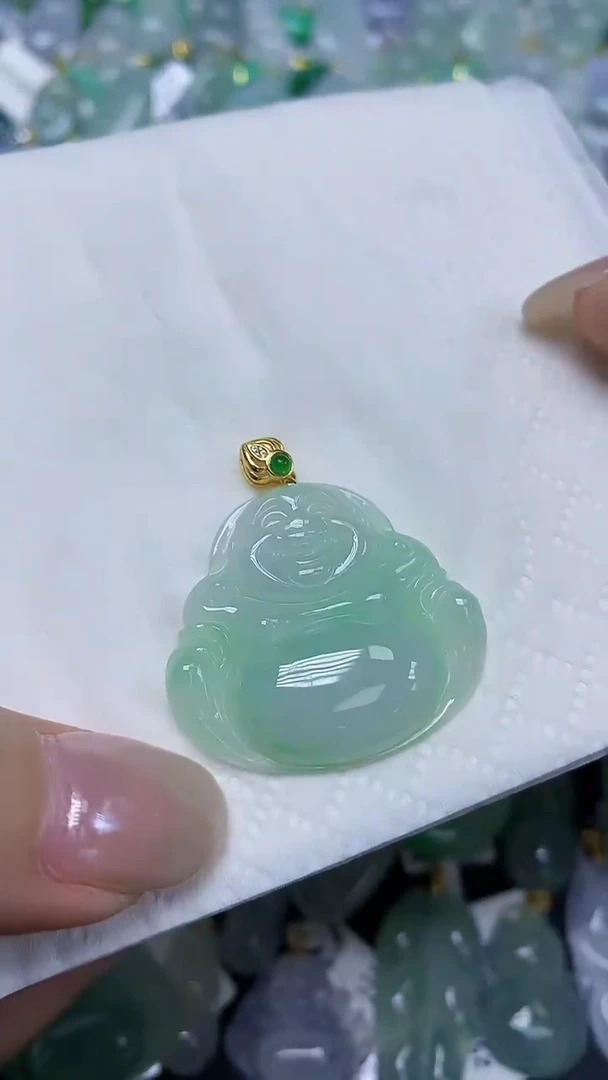 翡翠未镶嵌颈饰天然缅甸翡翠A货