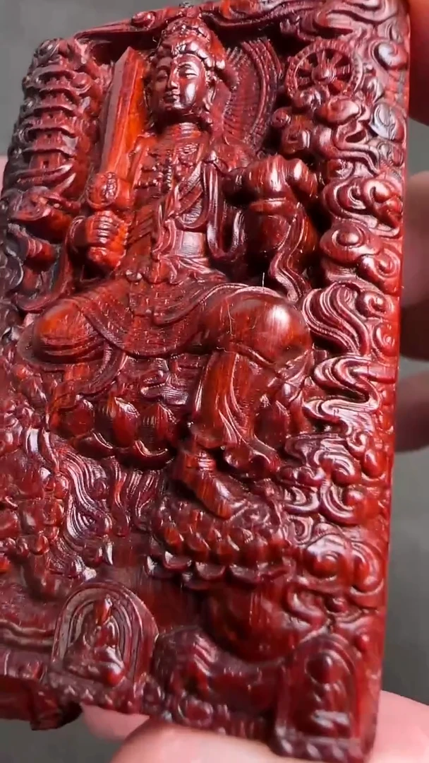 【闪购商品】小叶紫檀吊坠483123文殊牌