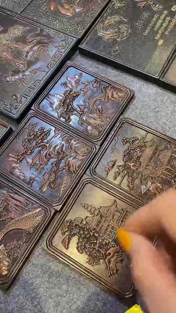 木紫檀雕刻一物一拍