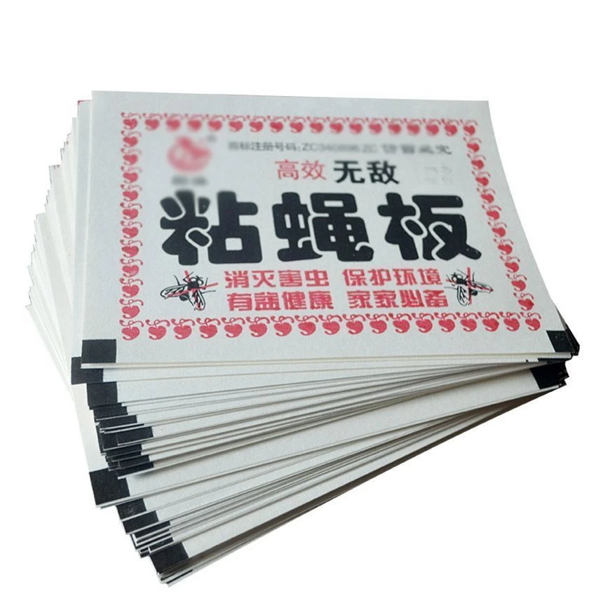 苍蝇贴强力驱蝇粘蝇纸苍蝇餐饮家用粘蝇板灭苍蝇药