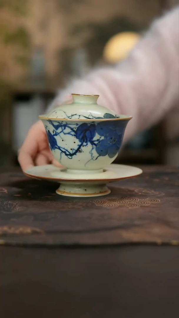 景德镇陶瓷杯碗柴烧多人