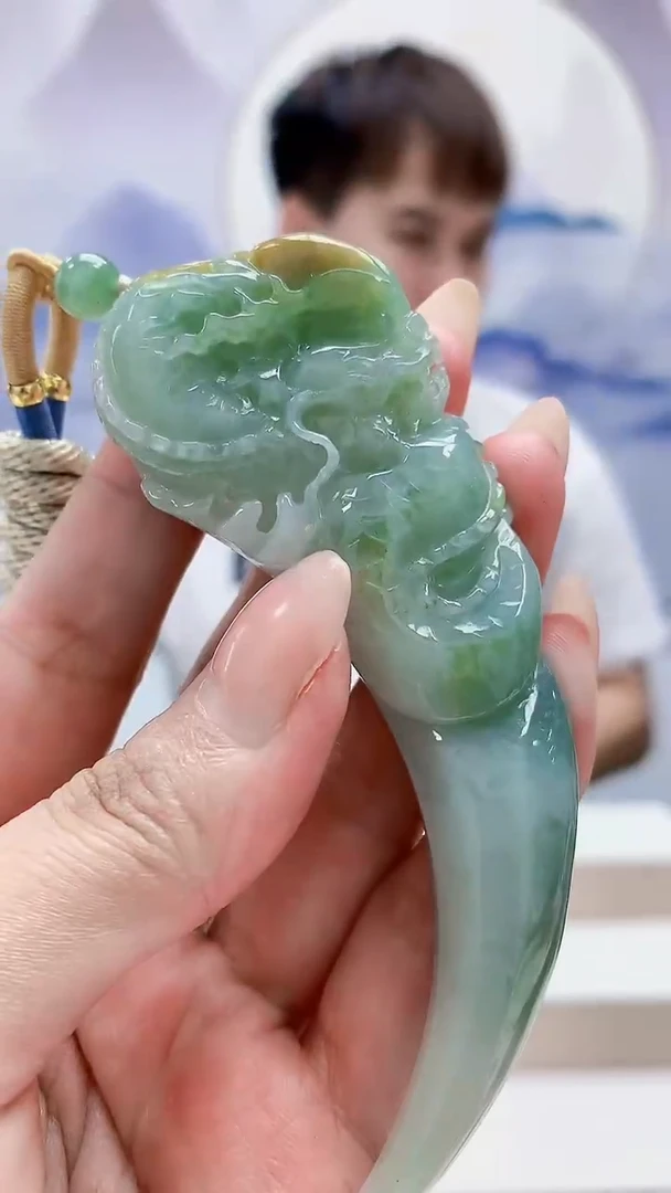 未镶嵌定制翡翠4868MM-毛货挂件34
