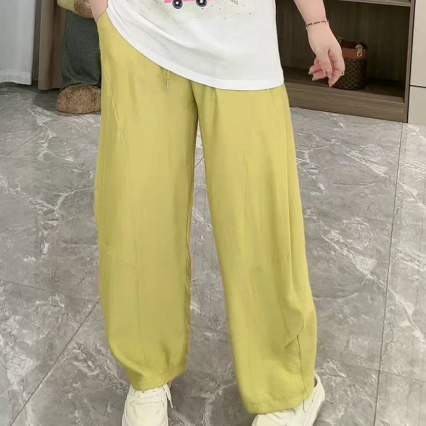 8060新款弯刀阔腿裤