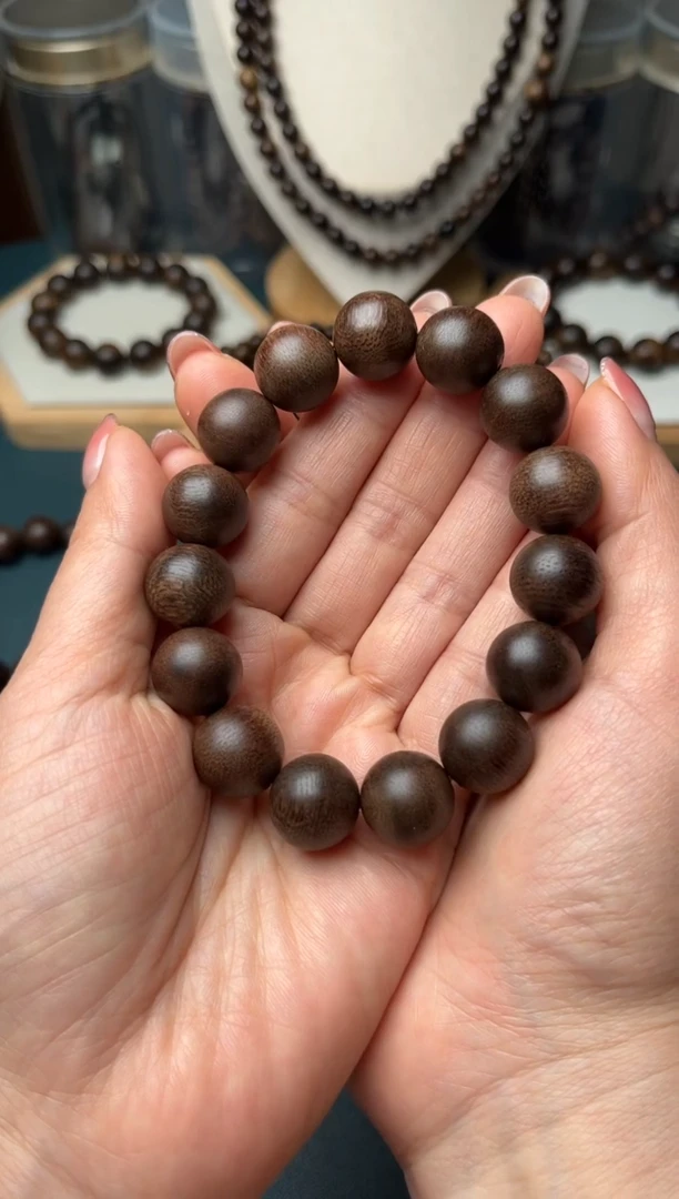 【闪购商品】沉香手串紫奇楠单圈14mm