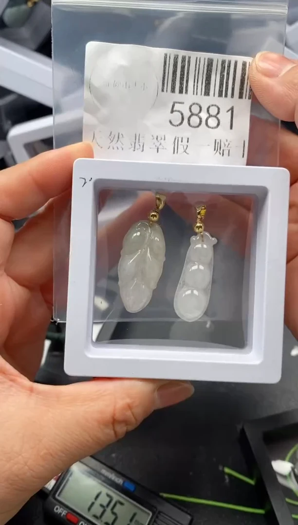 翡翠未镶嵌吊坠(不含链)5881