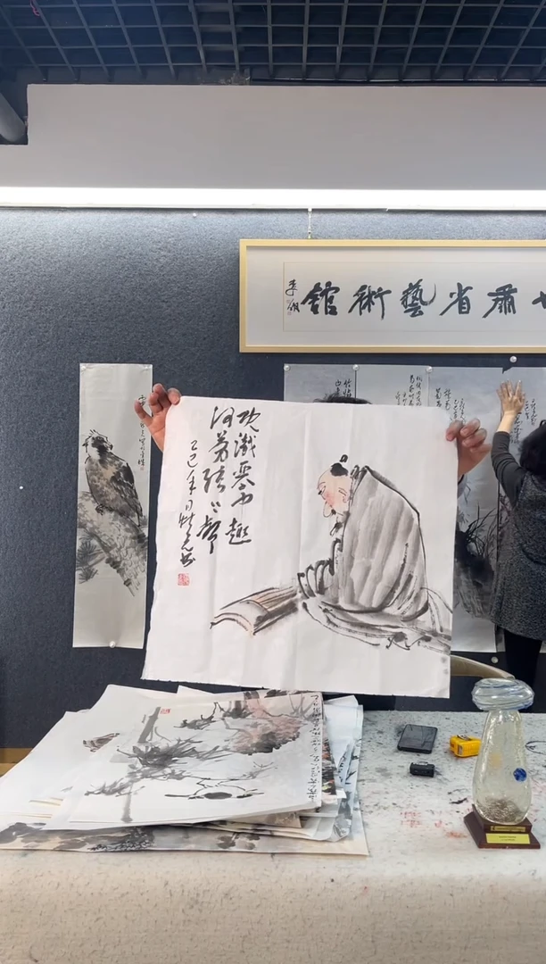 国画李鼎Y三尺斗方