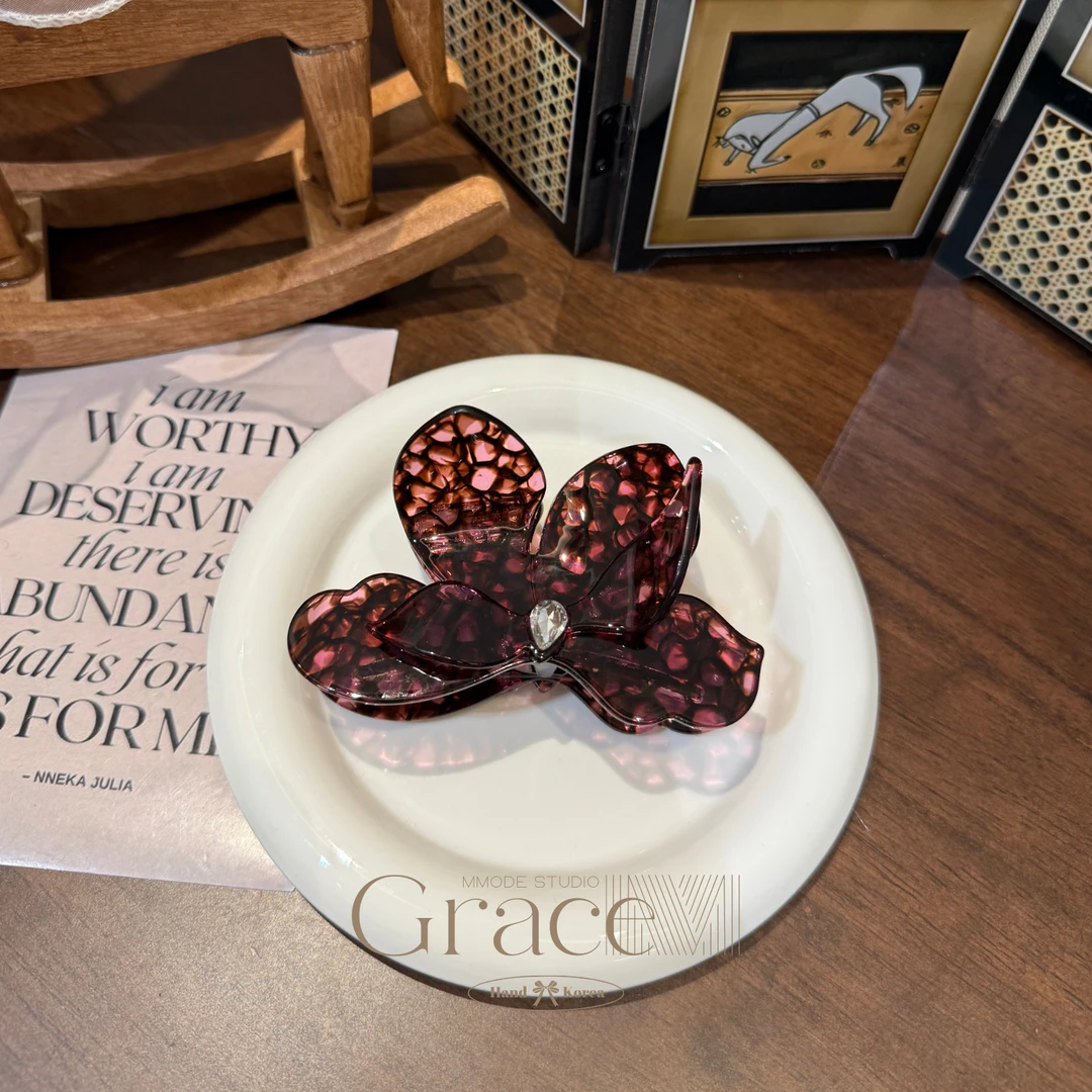 「梅花肆意」韩国25大抓夹鲨鱼夹后盘发夹