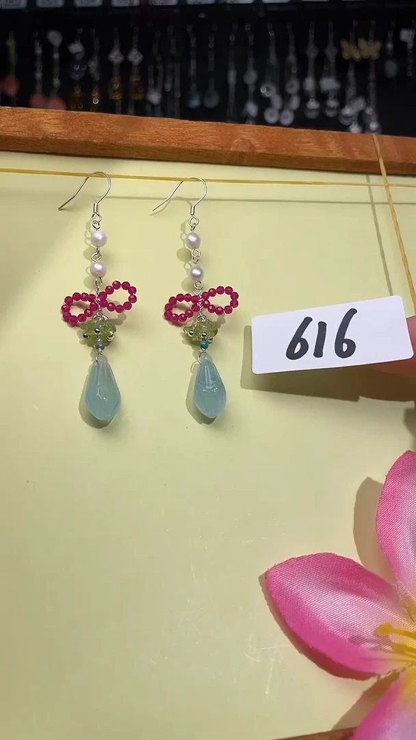 紫晶耳饰银S925镶嵌喜欢拍