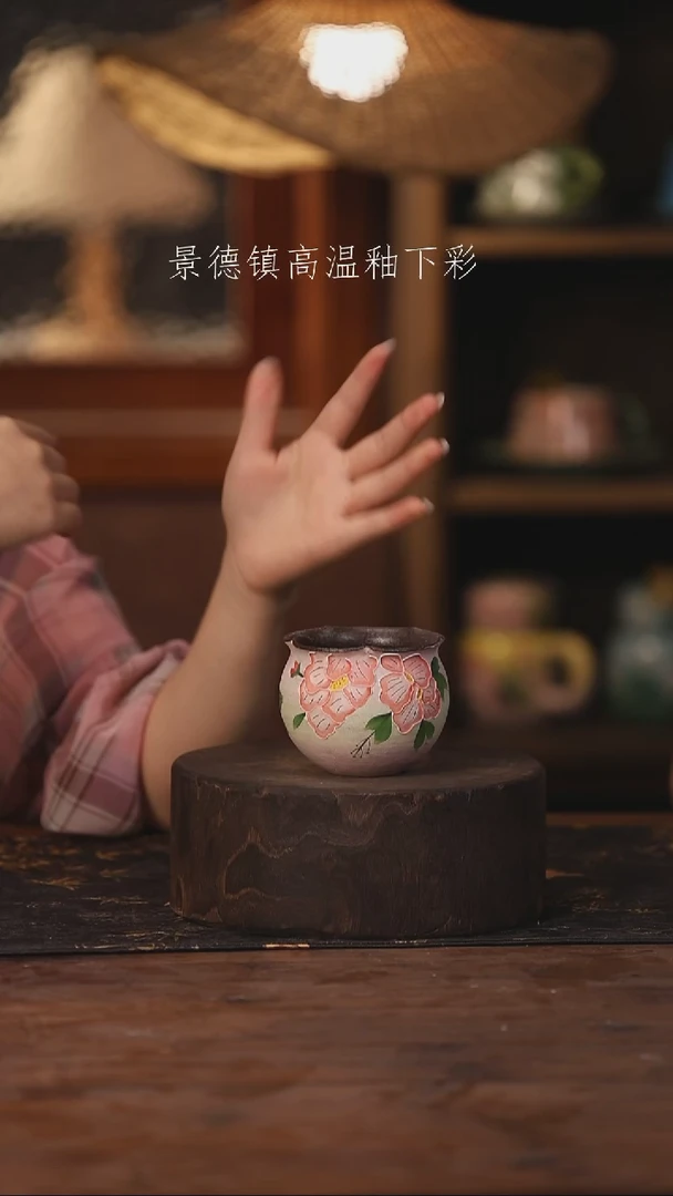陶瓷景德镇高温釉下手绘陶瓷442