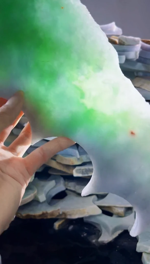 裸石翡翠缅甸翡翠A货陈6558