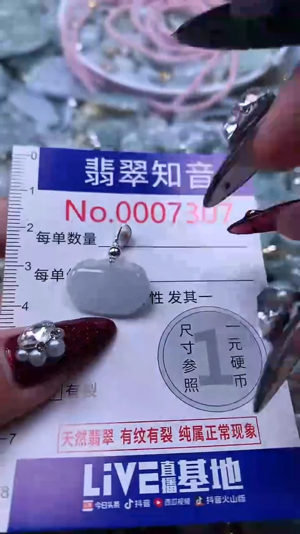 吊坠(不含链)未镶嵌翡翠7307