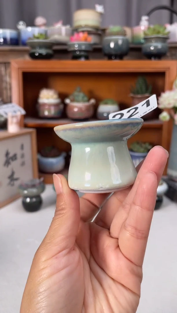 瓷片221知木小芳花盆