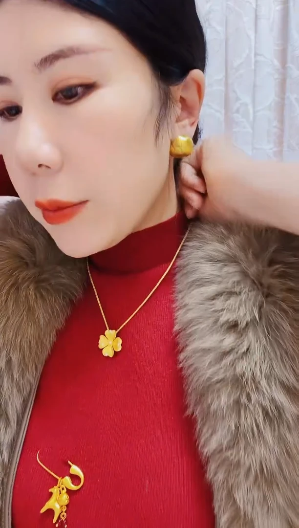 合金无058四叶草套链