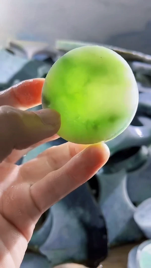 翡翠裸石缅甸翡翠A货文697