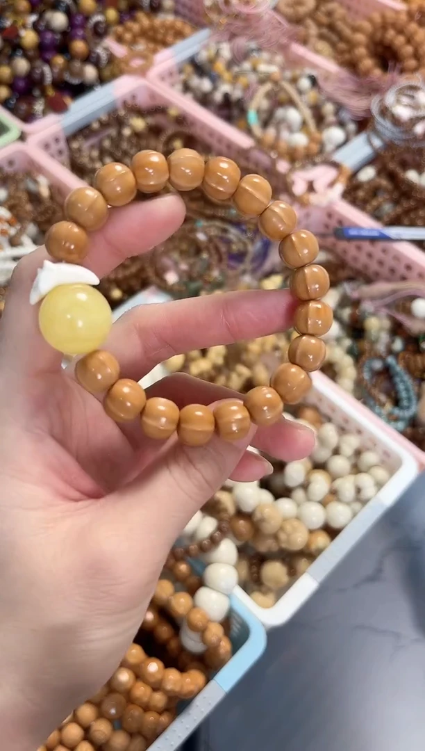 菩提根/象牙果手串猴头鲨鱼背手串11mm全品（设计款）
