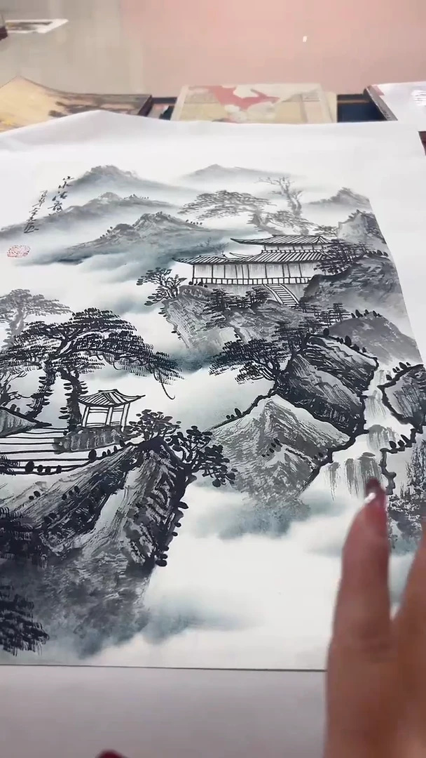 国画杨金光/山水/国画/宣纸
