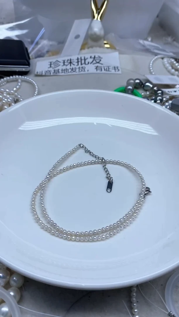 颈饰未镶嵌淡水珍珠3mm