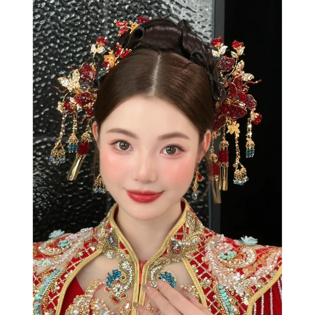 2025新款重工新娘百搭中式389