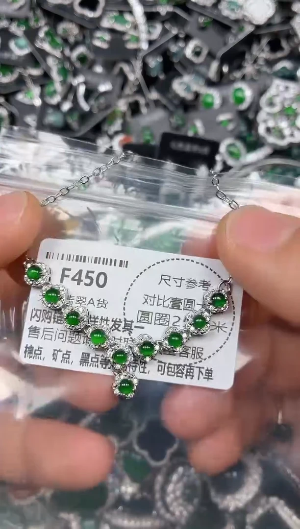 颈饰未镶嵌翡翠F450项链