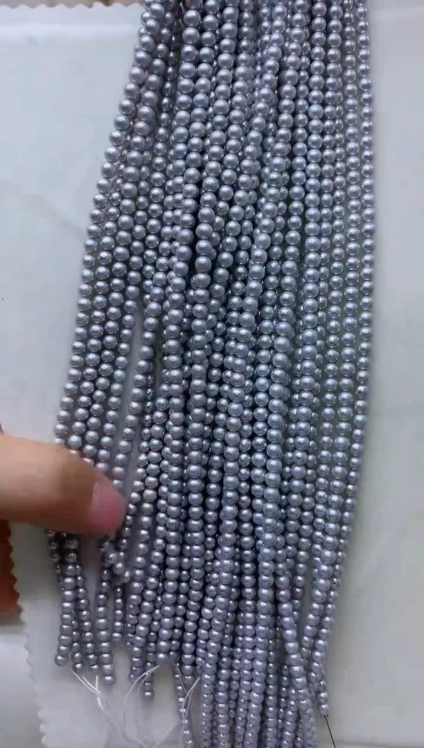 【闪购商品】淡水珍珠项链银S925镶嵌多发其一