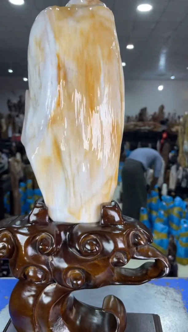 硅化玉摆件未镶嵌47