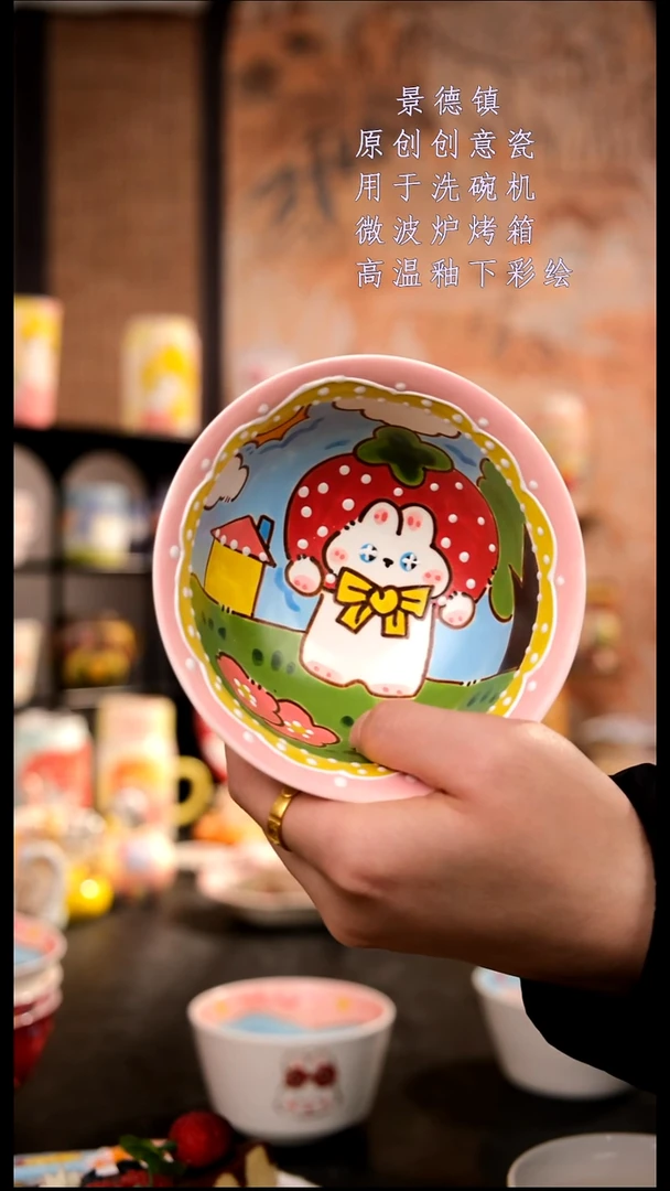 摆件陶旺的可以陶瓷手工手绘设计师款