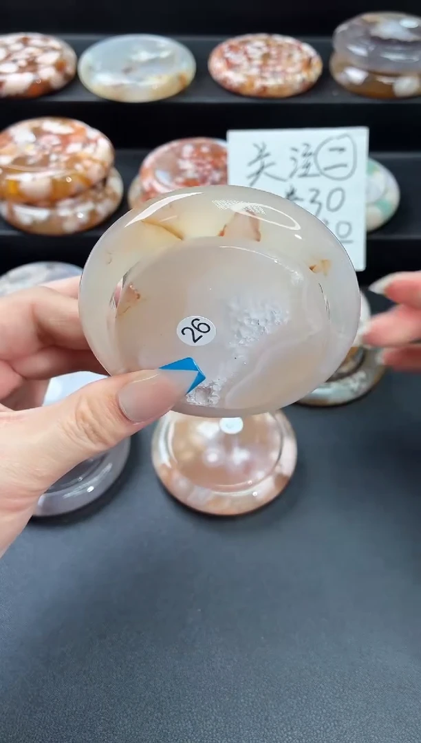 手镯玛瑙/玉髓未镶嵌石英质玉58圈57/58带(赠送镯心)1