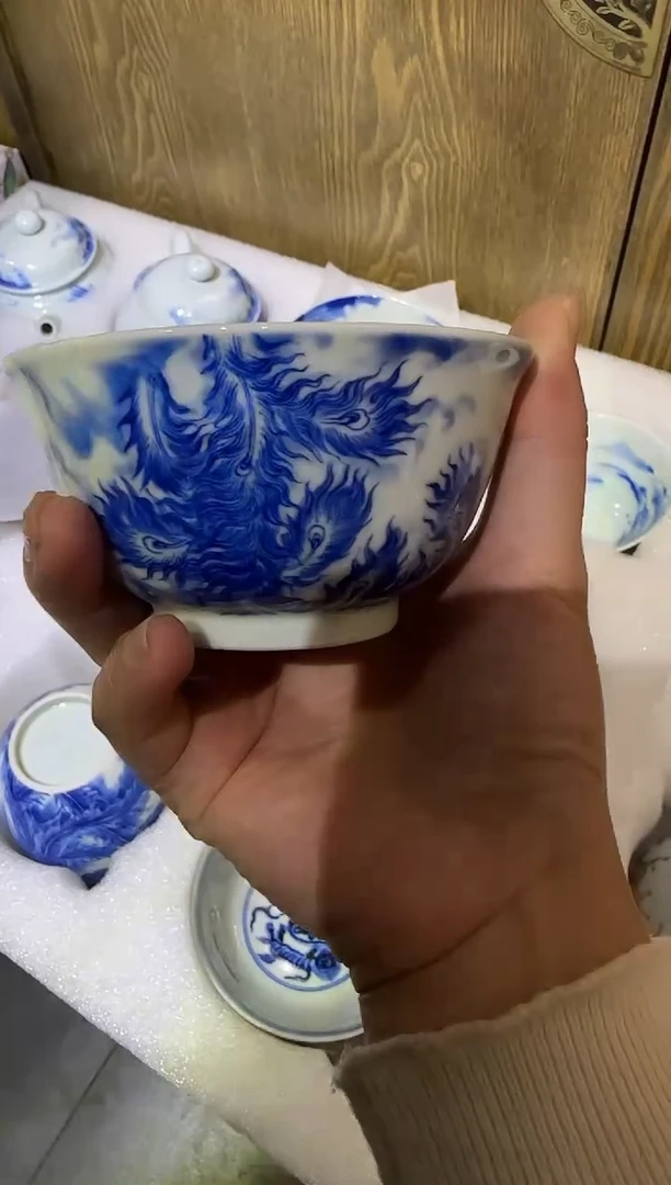 瓷片娃****6景德镇瓷器茶器茶杯