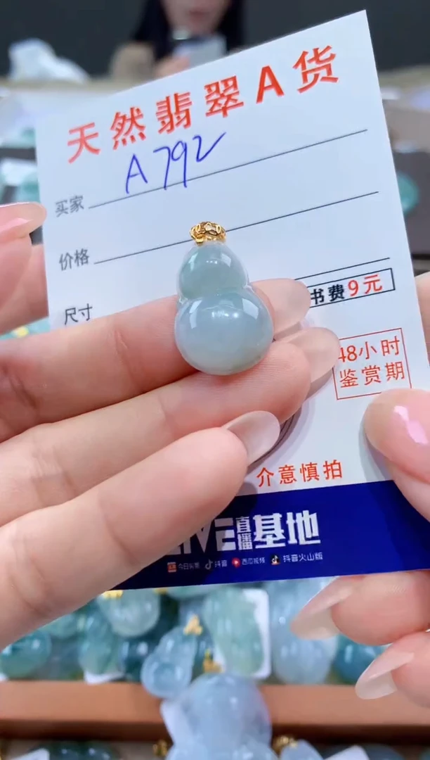 颈饰未镶嵌翡翠天然翡翠A货挂件