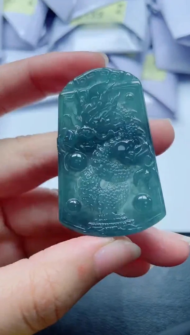 翡翠未镶嵌颈饰多样性发货一件发货-龙牌99