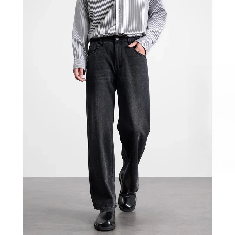 高级感穿搭天丝凉感直筒牛仔裤男款新款爆款柔软clanfit休闲裤子