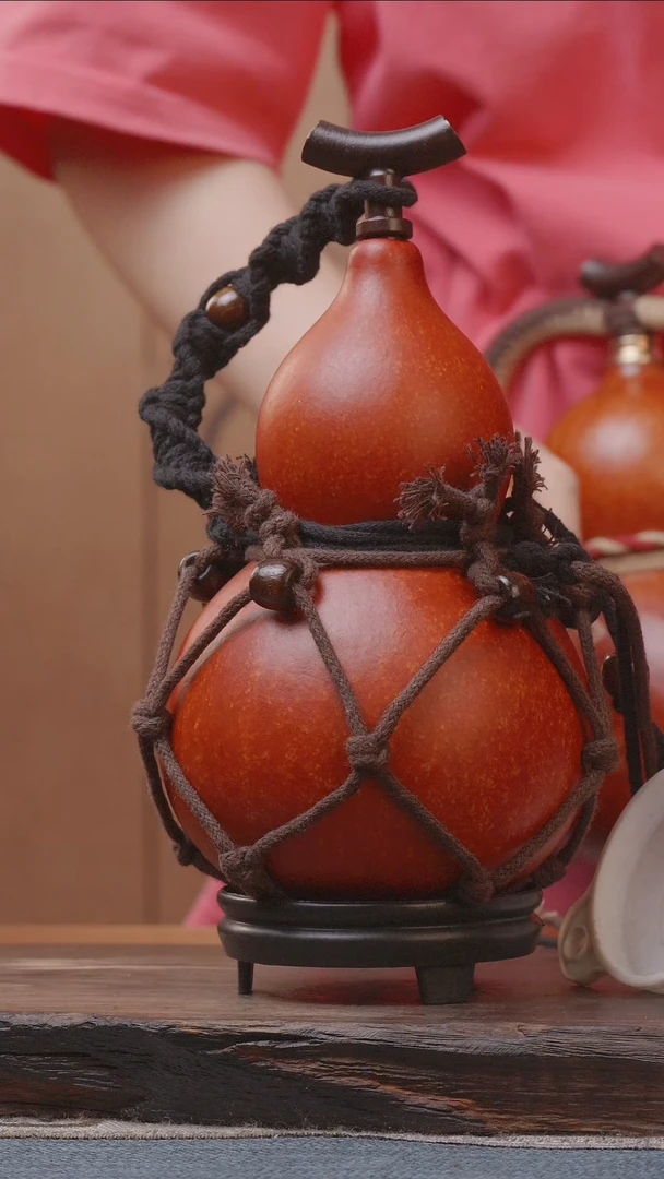 1908号精品大漆葫芦防腐防渗装水茶酒