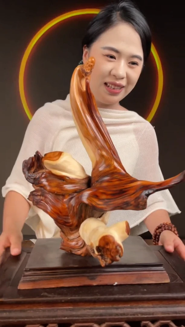 柏木（崖柏）手工摆件,先抢先得! 编号:96