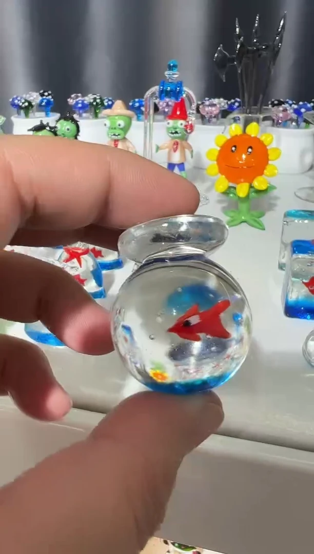 手工艺品琉璃洁鱼缸