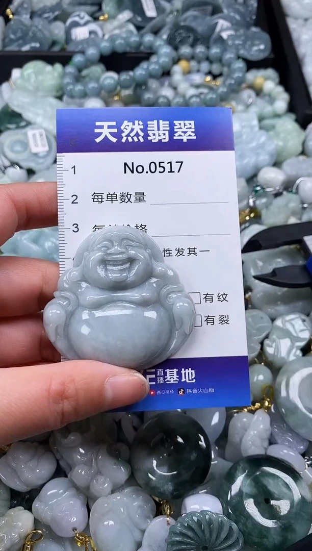 【闪购商品】翡翠颈饰未镶嵌缅甸A货翡翠0517