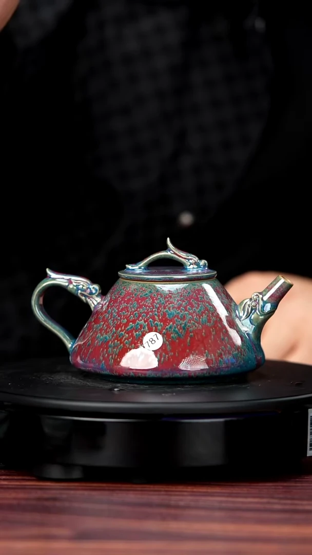 摆件钧瓷787#于大鹏一级品原矿钧瓷龙吟壶