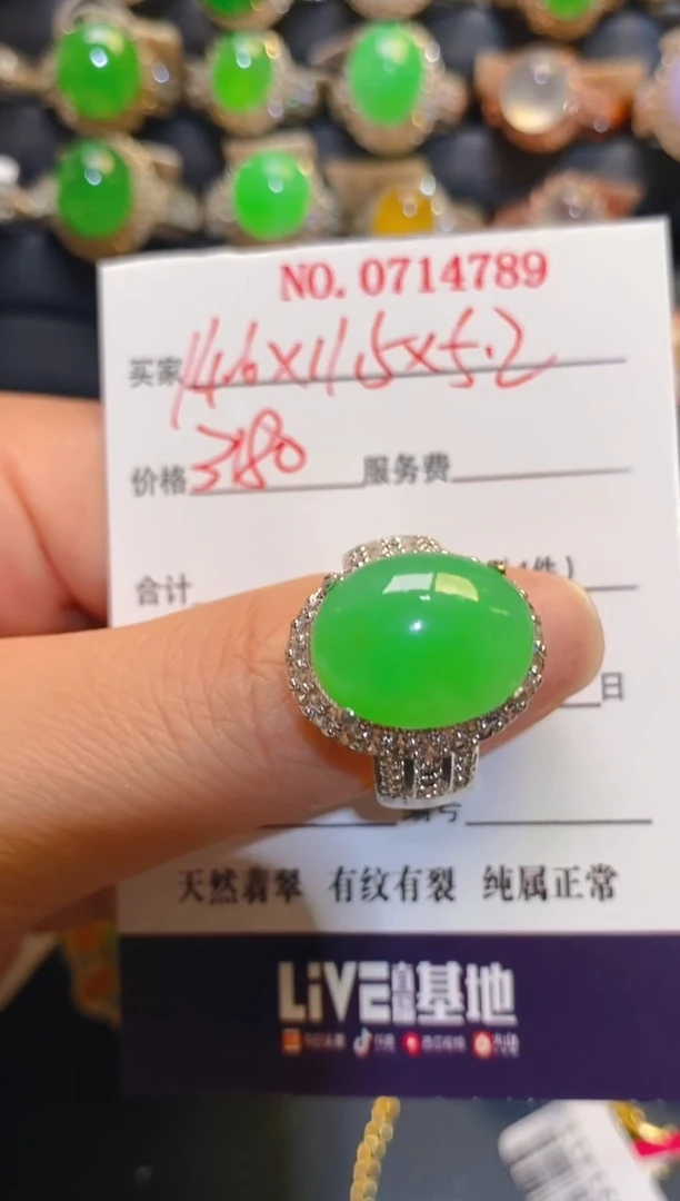 未镶嵌翡翠耳饰天然