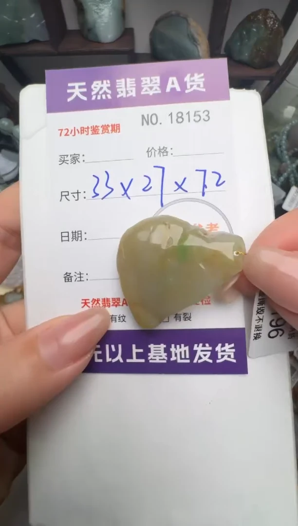 【闪购商品】翡翠颈饰未镶嵌原石18153